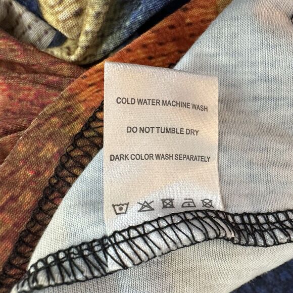 Lagenlook Cardigan Women's 3XL Multicolor Colorblock Open Front Lily Firmiana - Picture 10 of 12